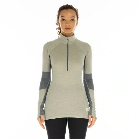 Artilect Systems W-Darkhorse 185 Zoned 1/4 Zip Merino Wool Baselayer Slate/Storm - Picture 1 of 15